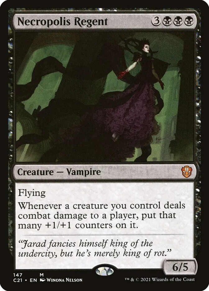 2021 Commander 2021 Necropolis Regent mythic #147 mythic card image