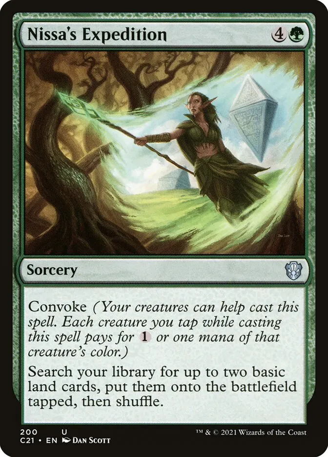 2021 Commander 2021 Nissa's Expedition uncommon #200 uncommon card image