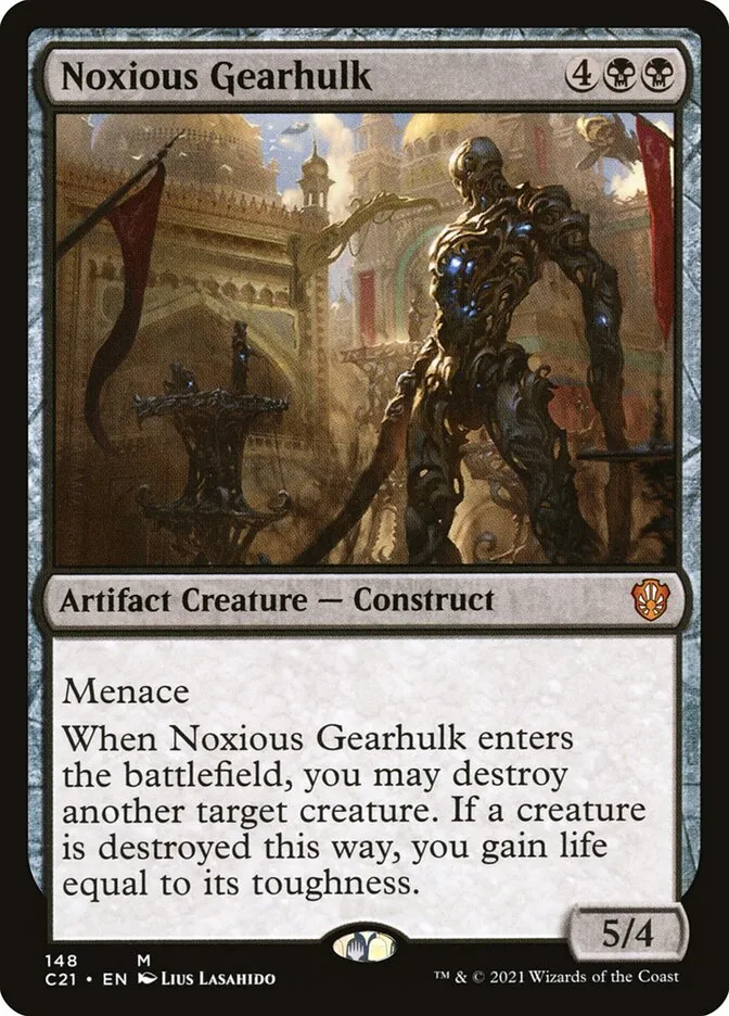 2021 Commander 2021 Noxious Gearhulk mythic #148 mythic card image