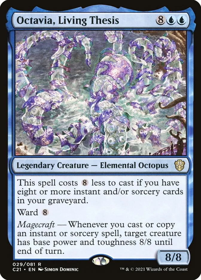 2021 Commander 2021 Octavia, Living Thesis rare #29 rare card image