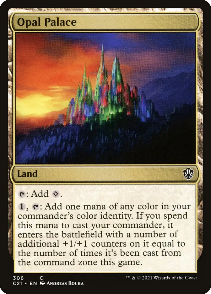 2021 Commander 2021 Opal Palace common #306 common card image