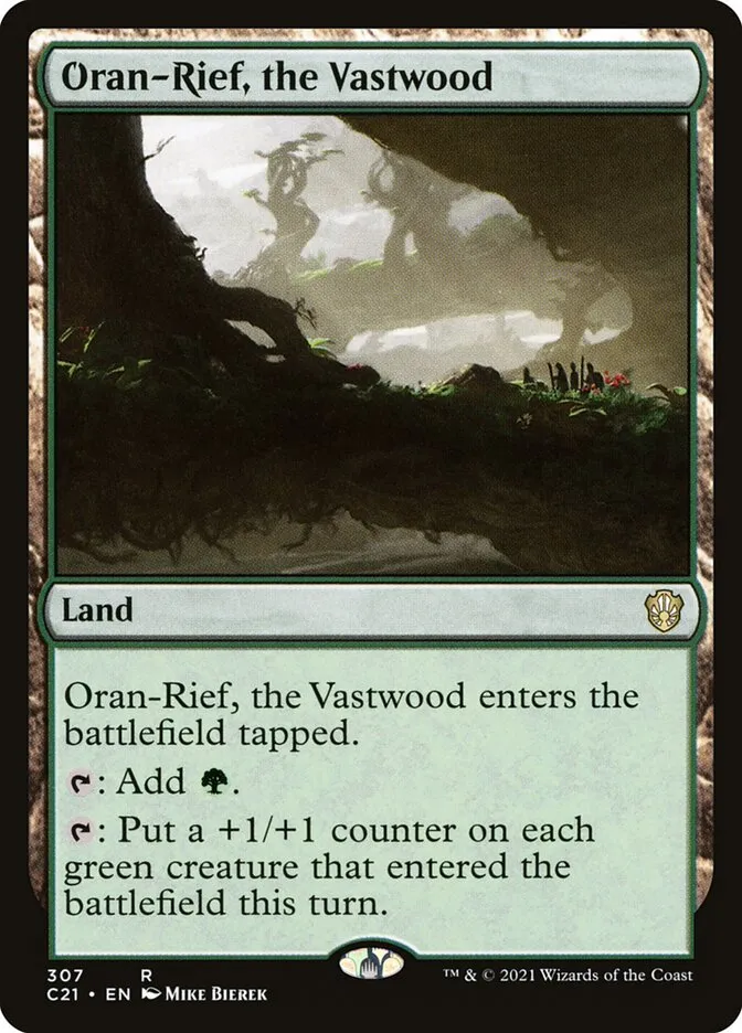 2021 Commander 2021 Oran-Rief, the Vastwood #307 rare card image