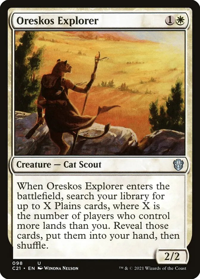 2021 Commander 2021 Oreskos Explorer uncommon #98 uncommon card image