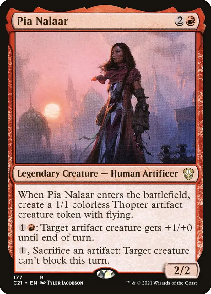 2021 Commander 2021 Pia Nalaar rare #177 rare card image