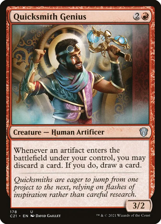 2021 Commander 2021 Quicksmith Genius uncommon #178 uncommon card image