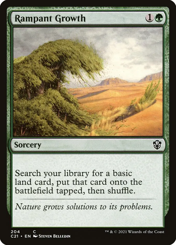 2021 Commander 2021 Rampant Growth #204 common card image
