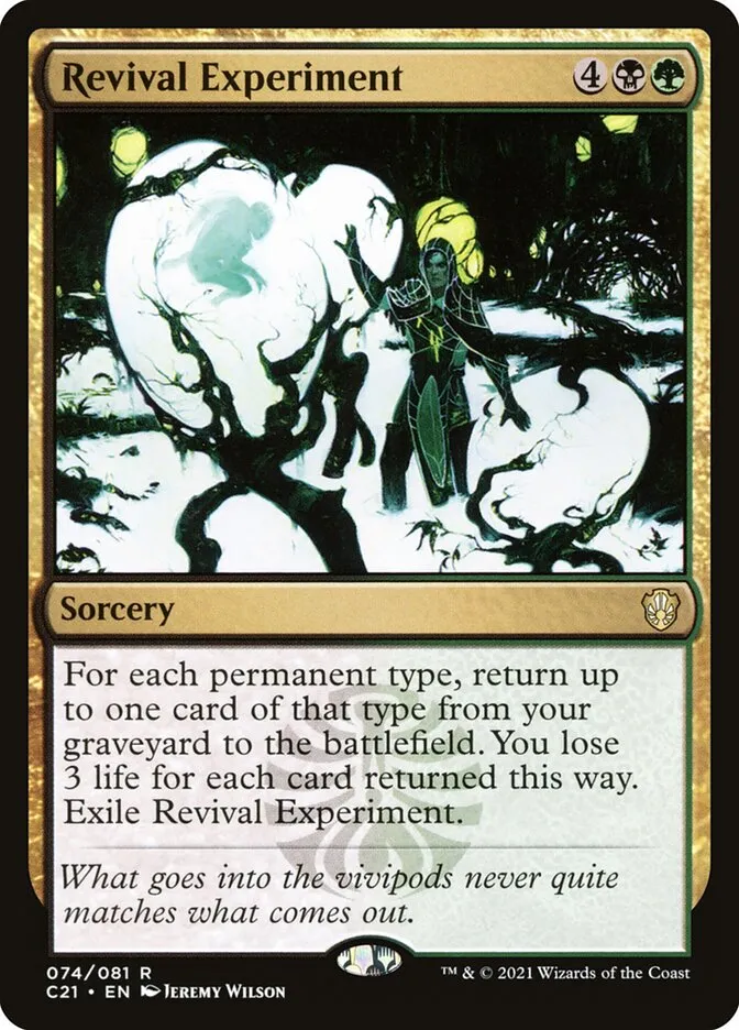 2021 Commander 2021 Revival Experiment rare #74 rare card image