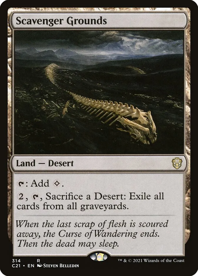 2021 Commander 2021 Scavenger Grounds rare #314 rare card image