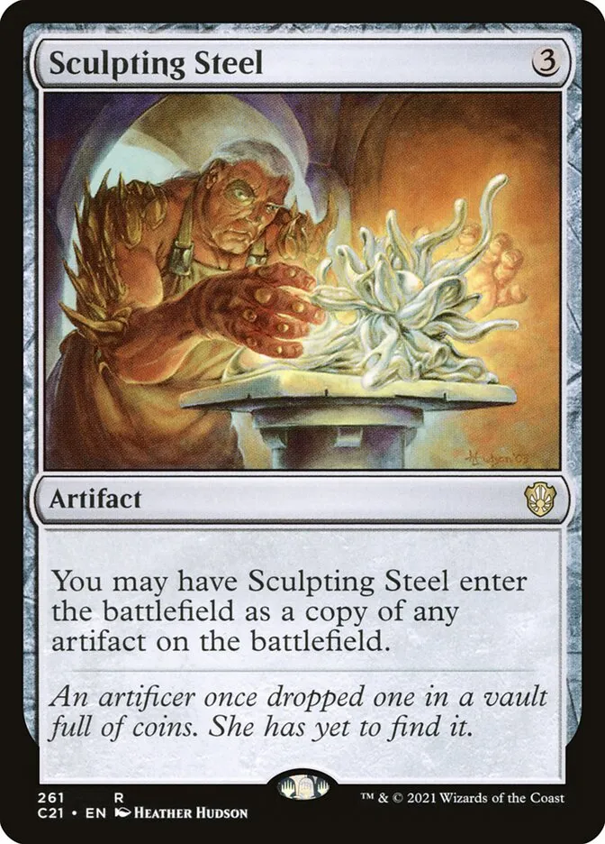 2021 Commander 2021 Sculpting Steel #261 rare card image