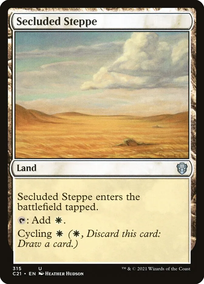 2021 Commander 2021 Secluded Steppe uncommon #315 uncommon card image