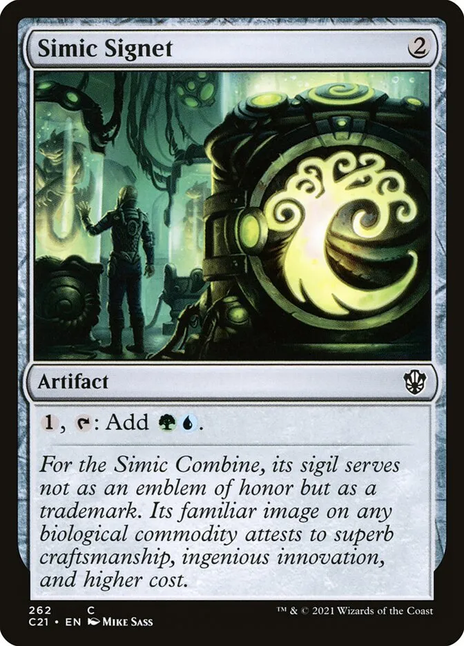 2021 Commander 2021 Simic Signet common #262 common card image