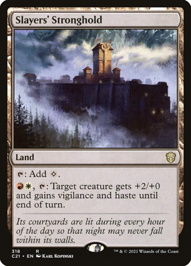 2021 Commander 2021 Slayers' Stronghold #318 rare card image