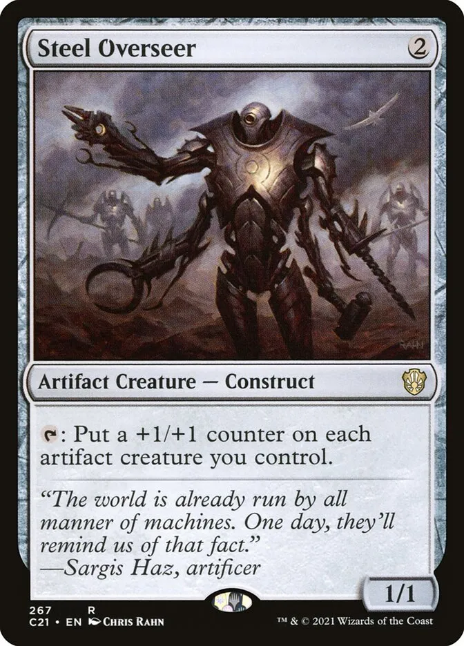 2021 Commander 2021 Steel Overseer #267 rare card image