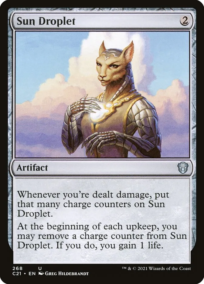 2021 Commander 2021 Sun Droplet uncommon #268 uncommon card image