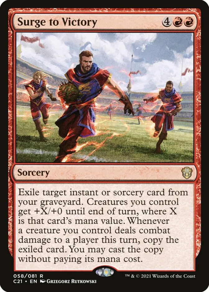 2021 Commander 2021 Surge to Victory rare #58 rare card image