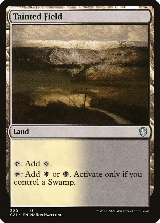 2021 Commander 2021 Tainted Field uncommon #320 uncommon card image