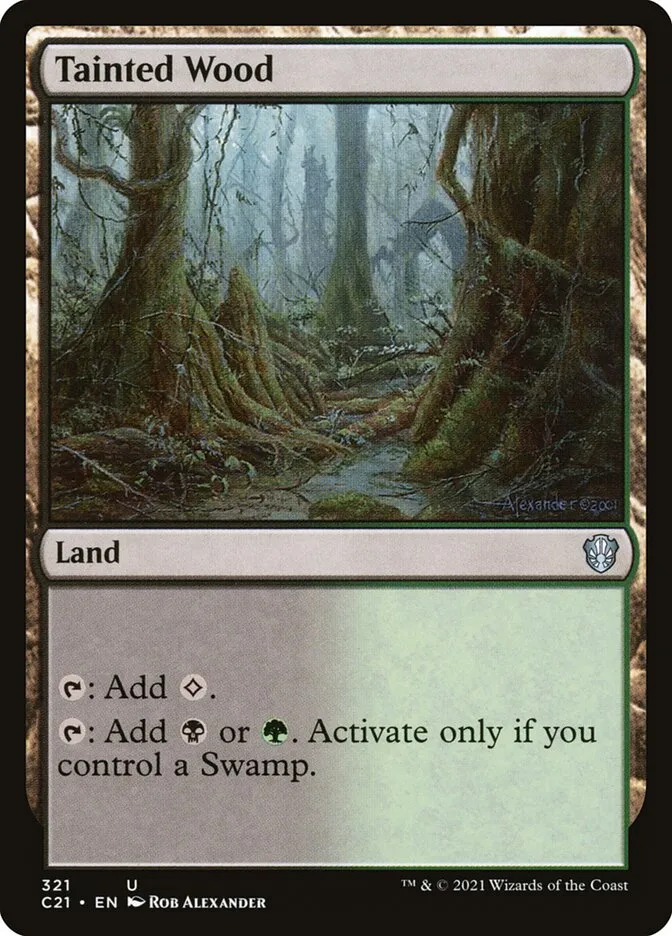 2021 Commander 2021 Tainted Wood uncommon #321 uncommon card image