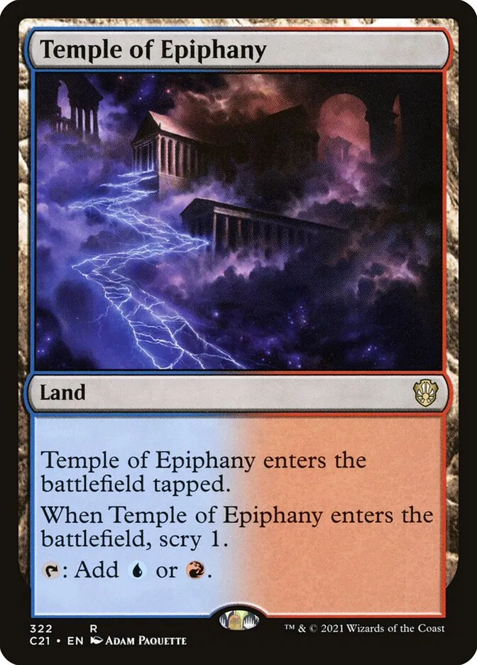 2021 Commander 2021 Temple of Epiphany #322 rare card image