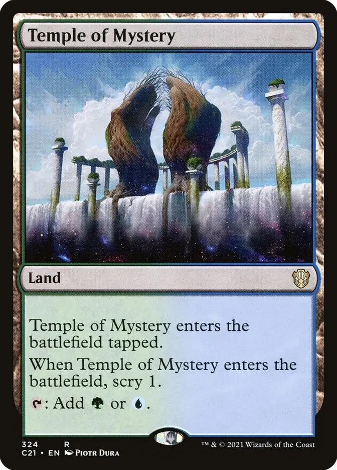 2021 Commander 2021 Temple of Mystery #324 rare card image