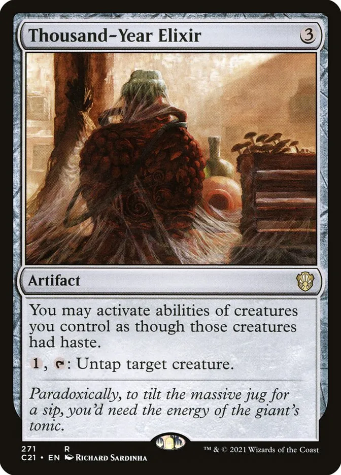 2021 Commander 2021 Thousand-Year Elixir rare #271 rare card image