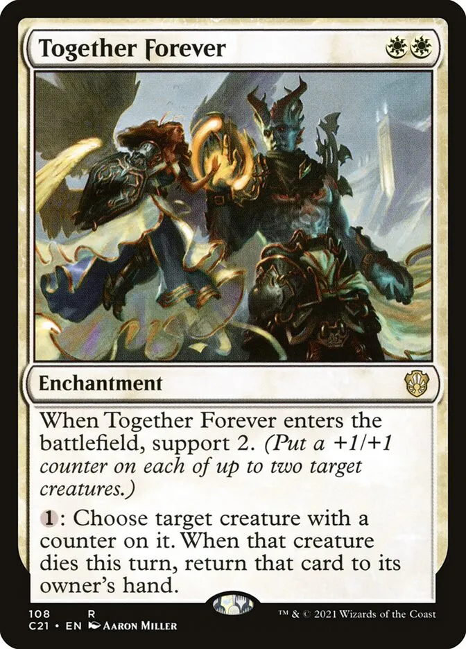 2021 Commander 2021 Together Forever rare #108 rare card image