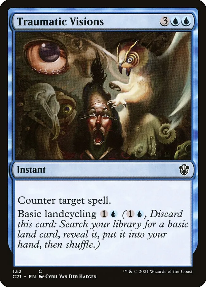 2021 Commander 2021 Traumatic Visions common #132 common card image