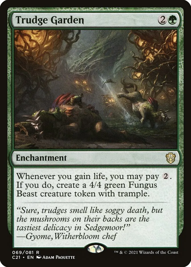 2021 Commander 2021 Trudge Garden rare #69 rare card image