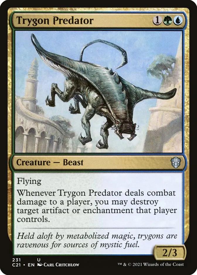 2021 Commander 2021 Trygon Predator uncommon #231 uncommon card image