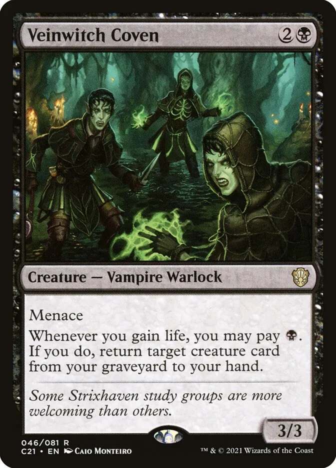 2021 Commander 2021 Veinwitch Coven rare #46 rare card image