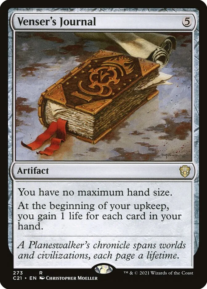 2021 Commander 2021 Venser's Journal rare #273 rare card image
