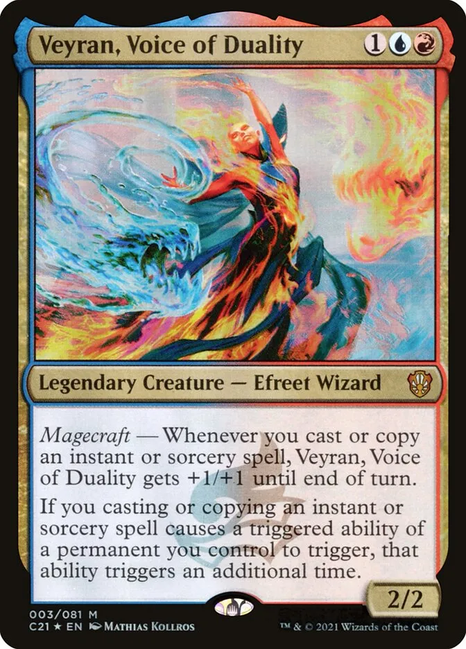 2021 Commander 2021 Veyran, Voice of Duality mythic #3 mythic card image