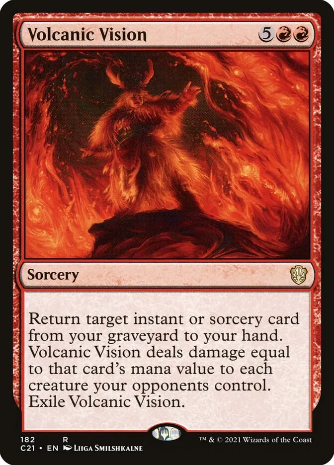 2021 Commander 2021 Volcanic Vision rare #182 rare card image