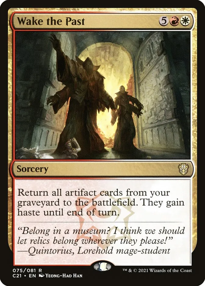 2021 Commander 2021 Wake the Past rare #75 rare card image