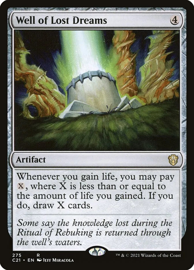 2021 Commander 2021 Well of Lost Dreams #275 rare card image