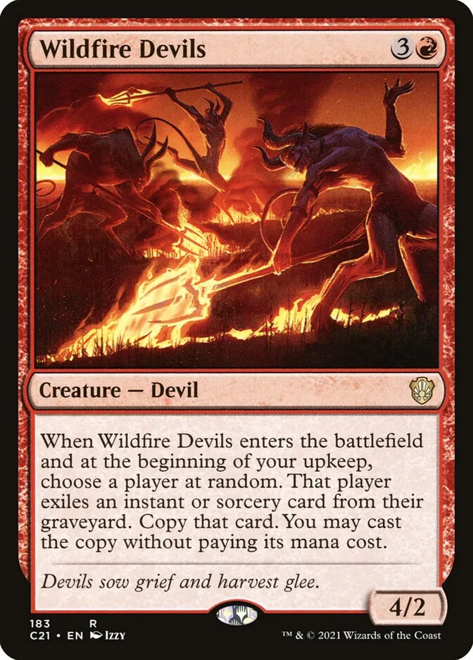 2021 Commander 2021 Wildfire Devils rare #183 rare card image