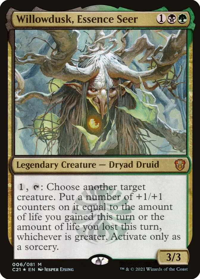 2021 Commander 2021 Willowdusk, Essence Seer mythic #6 mythic card image