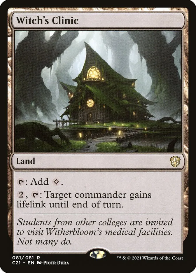 2021 Commander 2021 Witch's Clinic rare #81 rare card image