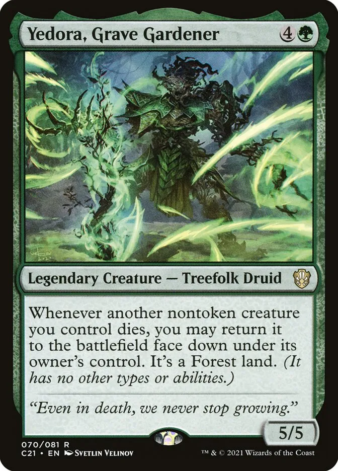 2021 Commander 2021 Yedora, Grave Gardener rare #70 rare card image