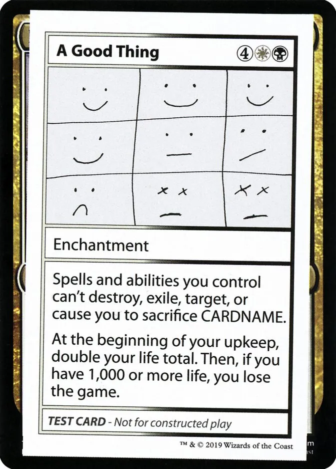 2021 Mystery Booster Playtest Cards 2021 A Good Thing #86 rare card image