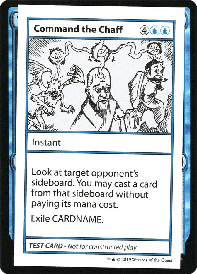 2021 Mystery Booster Playtest Cards 2021 Command the Chaff #18 rare card image