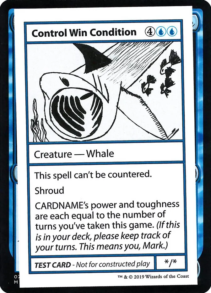 2021 Mystery Booster Playtest Cards 2021 Control Win Condition #19 rare card image
