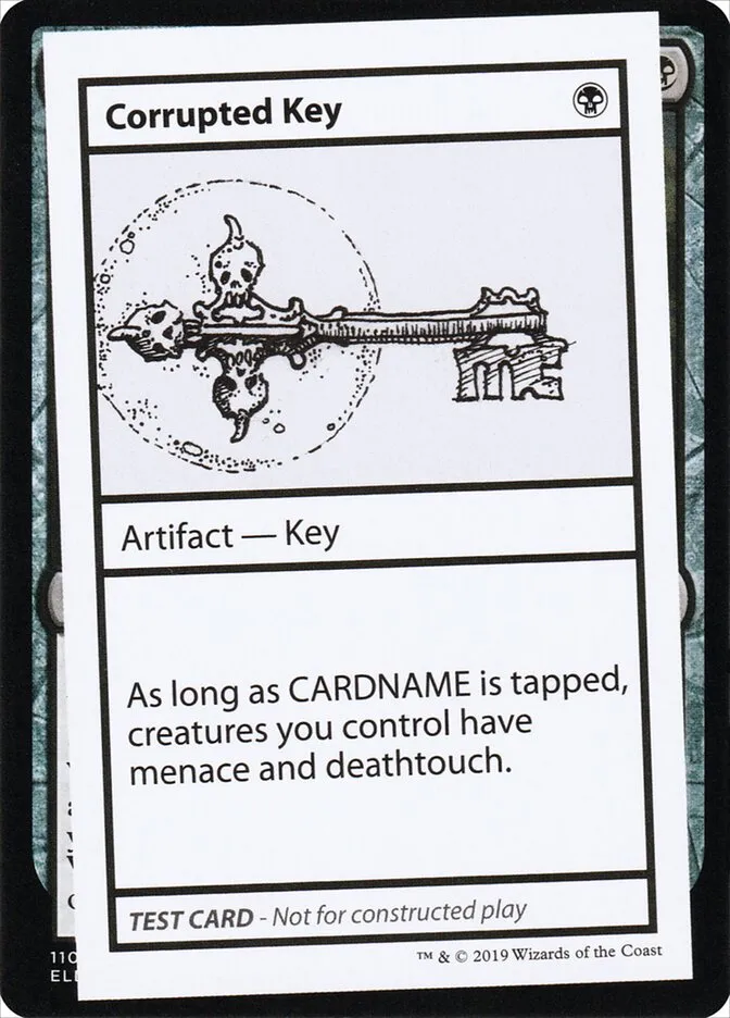 2021 Mystery Booster Playtest Cards 2021 Corrupted Key #39 rare card image