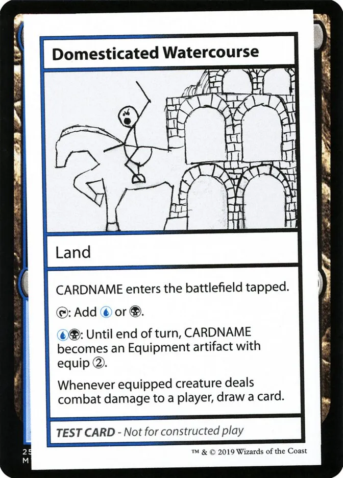 2021 Mystery Booster Playtest Cards 2021 Domesticated Watercourse #114 rare card image