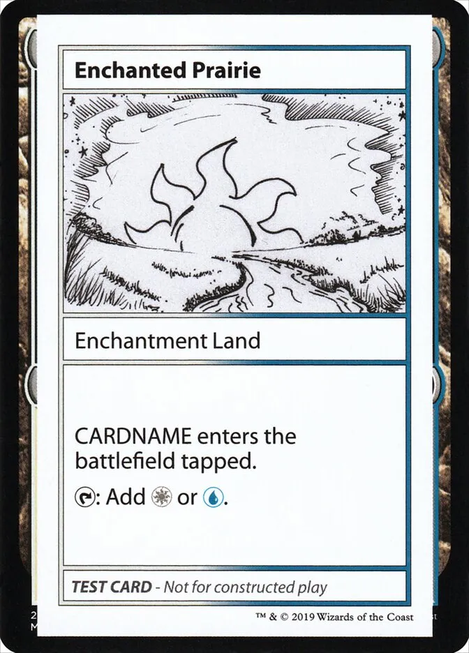 2021 Mystery Booster Playtest Cards 2021 Enchanted Prairie #115 rare card image