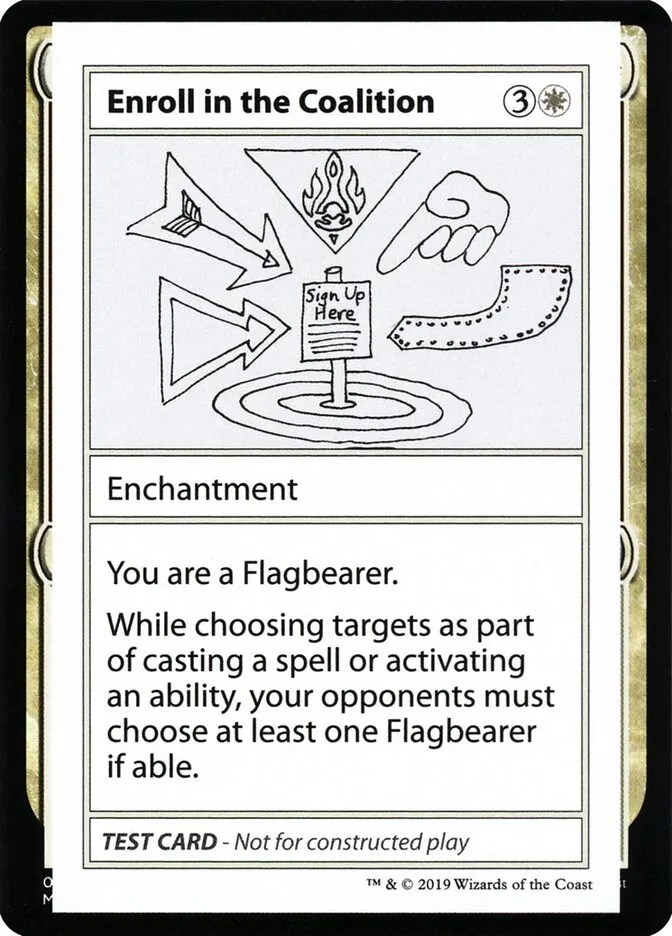 2021 Mystery Booster Playtest Cards 2021 Enroll in the Coalition #4 rare card image