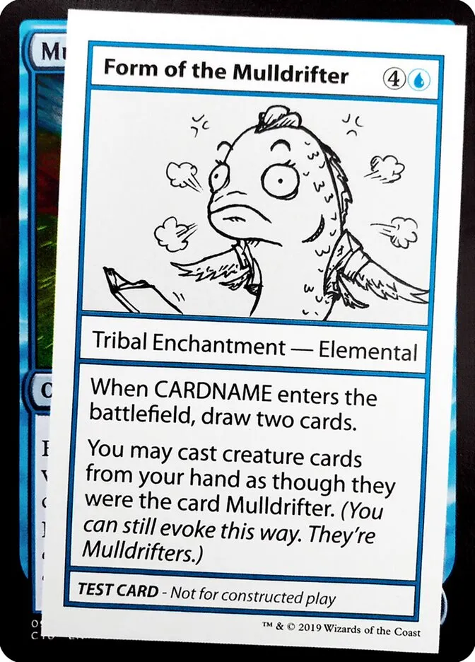 2021 Mystery Booster Playtest Cards 2021 Form of the Mulldrifter #22 rare card image