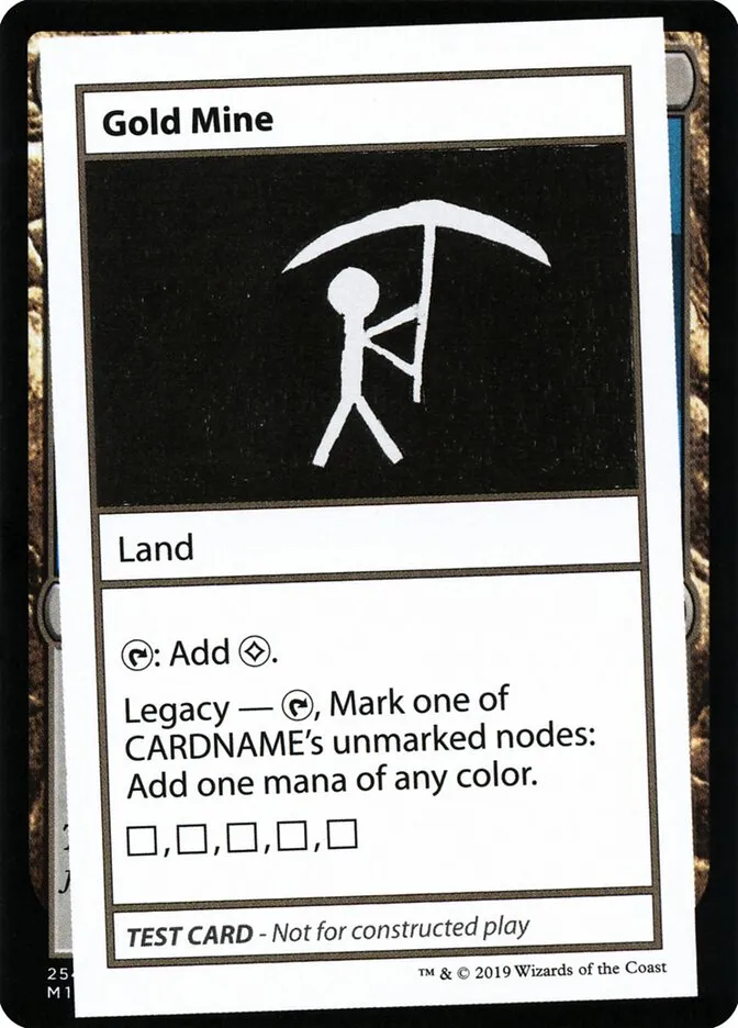 2021 Mystery Booster Playtest Cards 2021 Gold Mine #116 rare card image