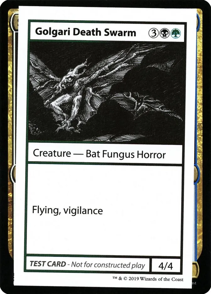 2021 Mystery Booster Playtest Cards 2021 Golgari Death Swarm #91 rare card image