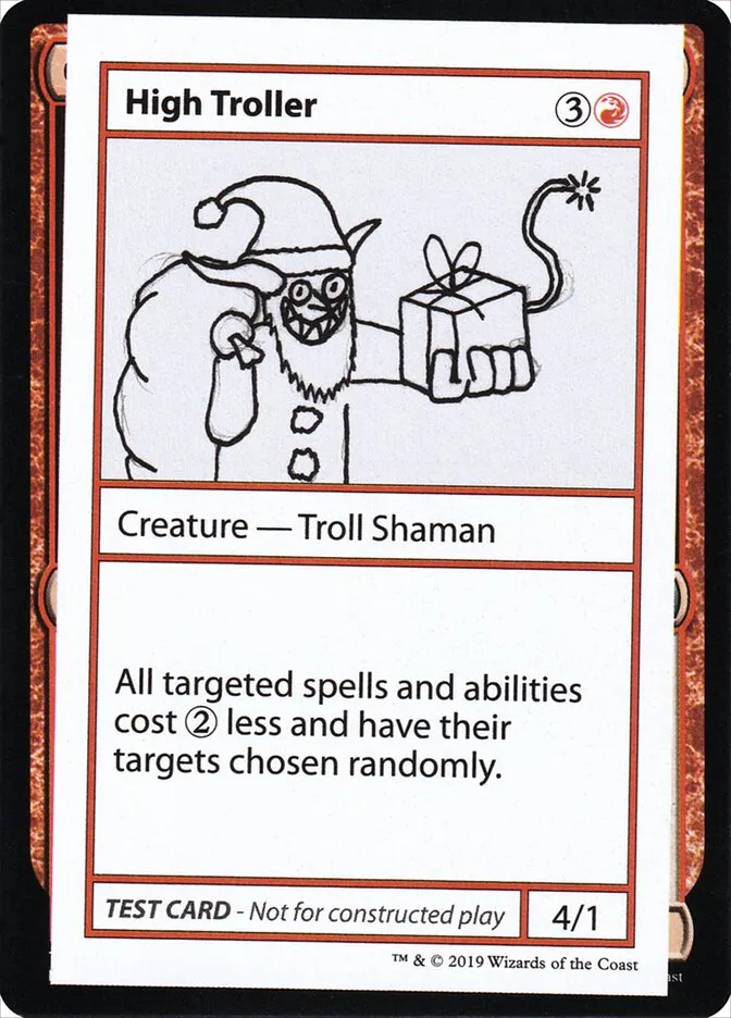 2021 Mystery Booster Playtest Cards 2021 High Troller #54 rare card image