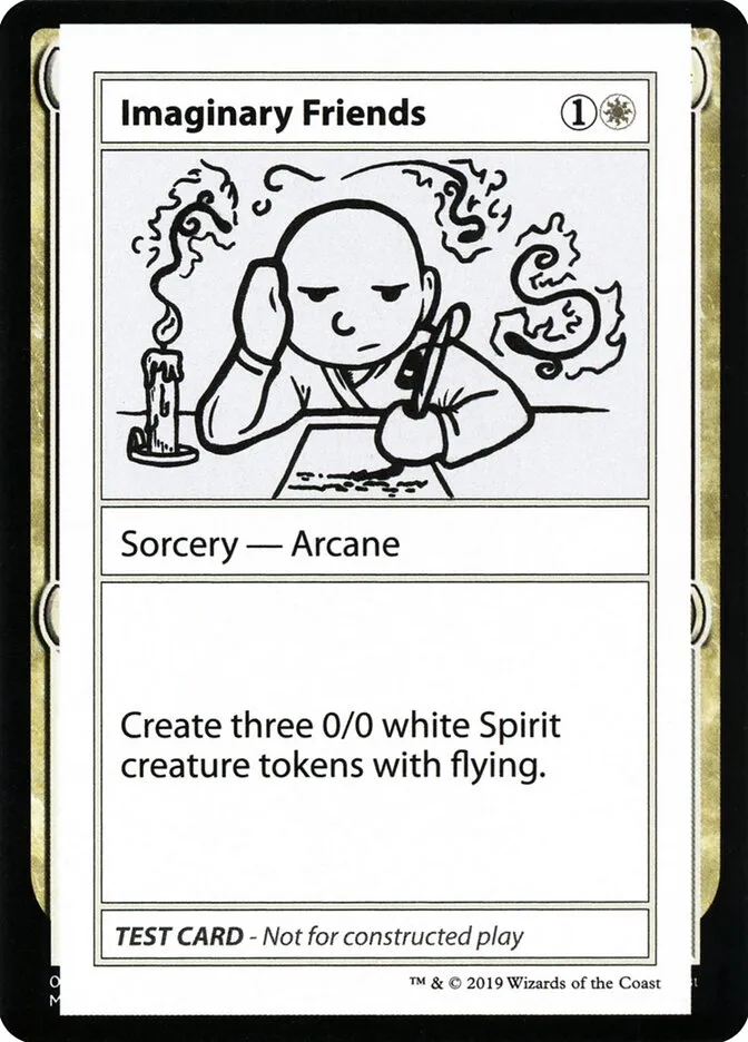 2021 Mystery Booster Playtest Cards 2021 Imaginary Friends #7 rare card image